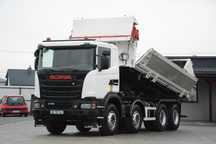 Scania G450 / 8x4 / 2015r. / Retarder / Hydroburta / Niski przebieg / Duża ładowność / Bardzo dobry stan  Scania G450 / 8x4 / 2015r. / Retarder / Hydroburta / Niski przebieg