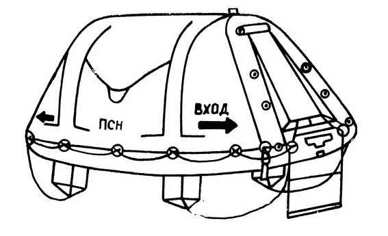 Плот рятувальний надувний ПСН-6.