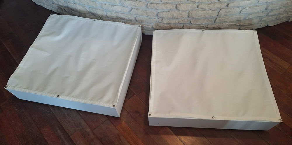 IKEA VARDO biały pojemnik skrzynia na pościel pod łóżko 65x70 kółka