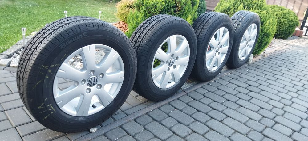 5x112 15 Cali Koła Alu Lato 195/70/15 C VW Transporter Caravelle T4