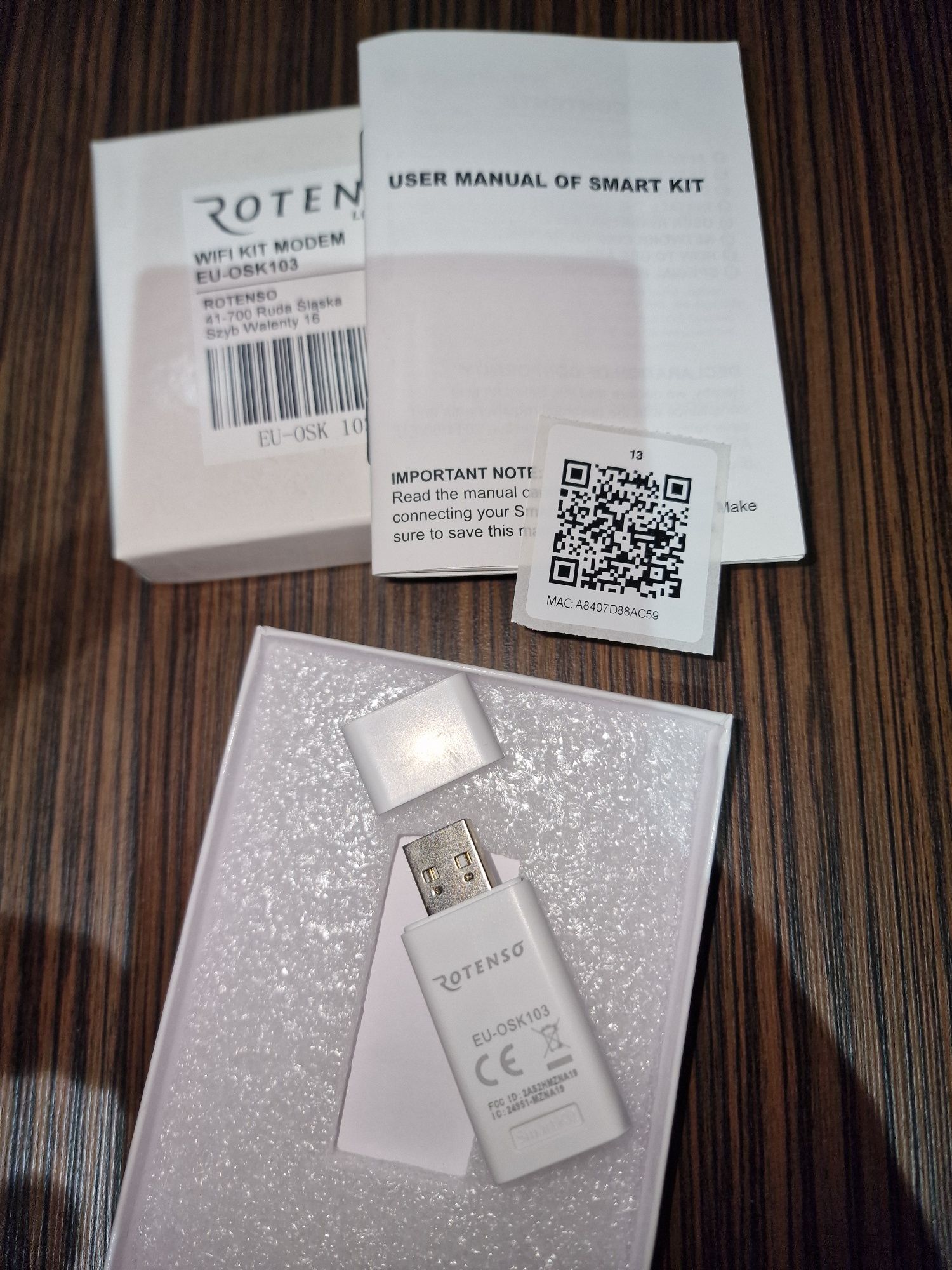 WiFi Kit USB Modem ROTENSO MIDEA KAISAI EU-OSK103 modem do klimatyzacj