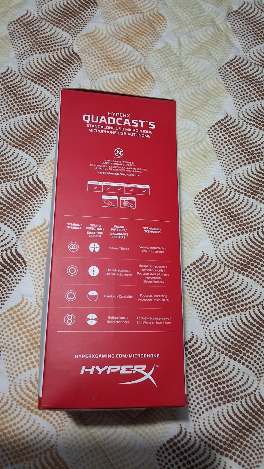 Hyperx Quadcast™s Microfone Gamer Autónomo para  Streamers...