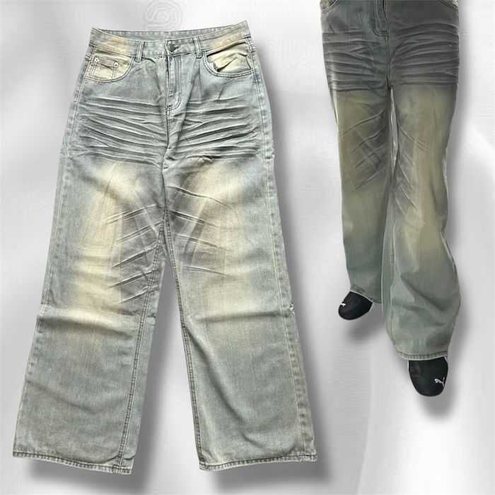 Boot cut flared jeans acne baggy jaded london кльош клеш фларед джинси