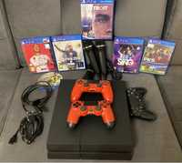 PS4 Slim 500 GB, 2 Pady, Lets Sing + 2 Mikrofony, Detroit, Fifa 23, 20