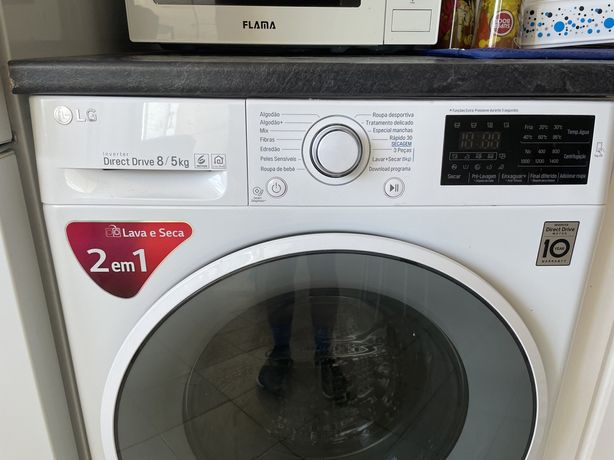 Maquina de lavar e secar roupa LG