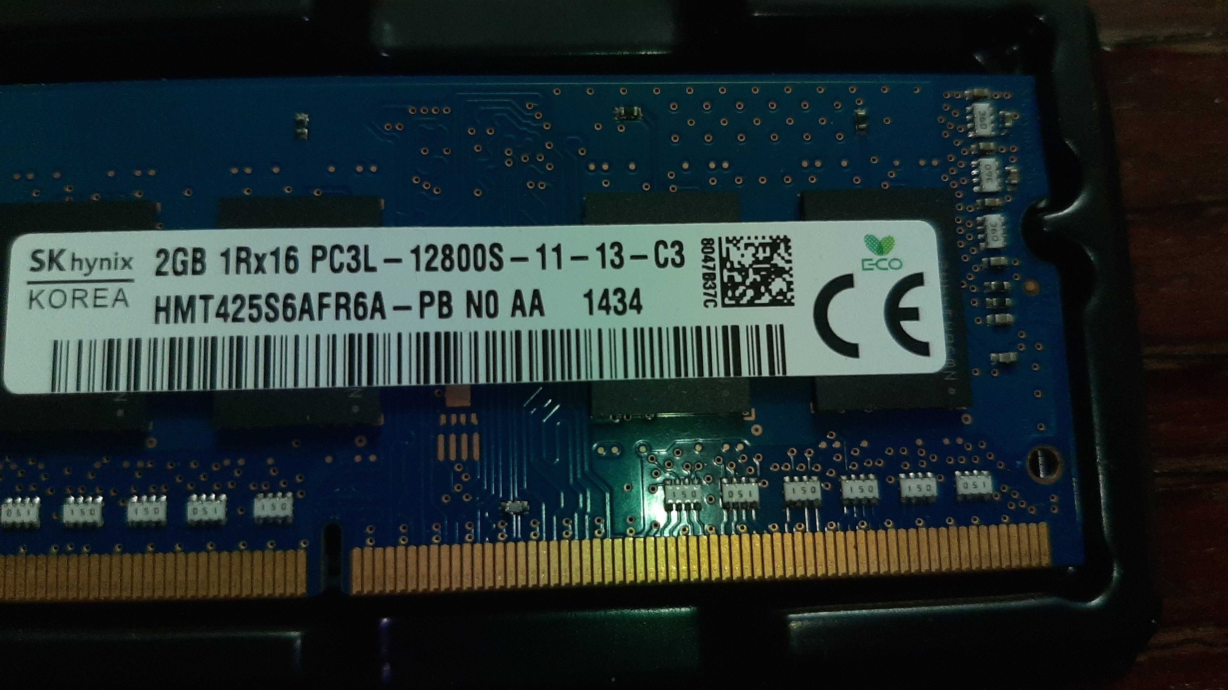 Оперативная память для ноутбука  DDR3 2Gb