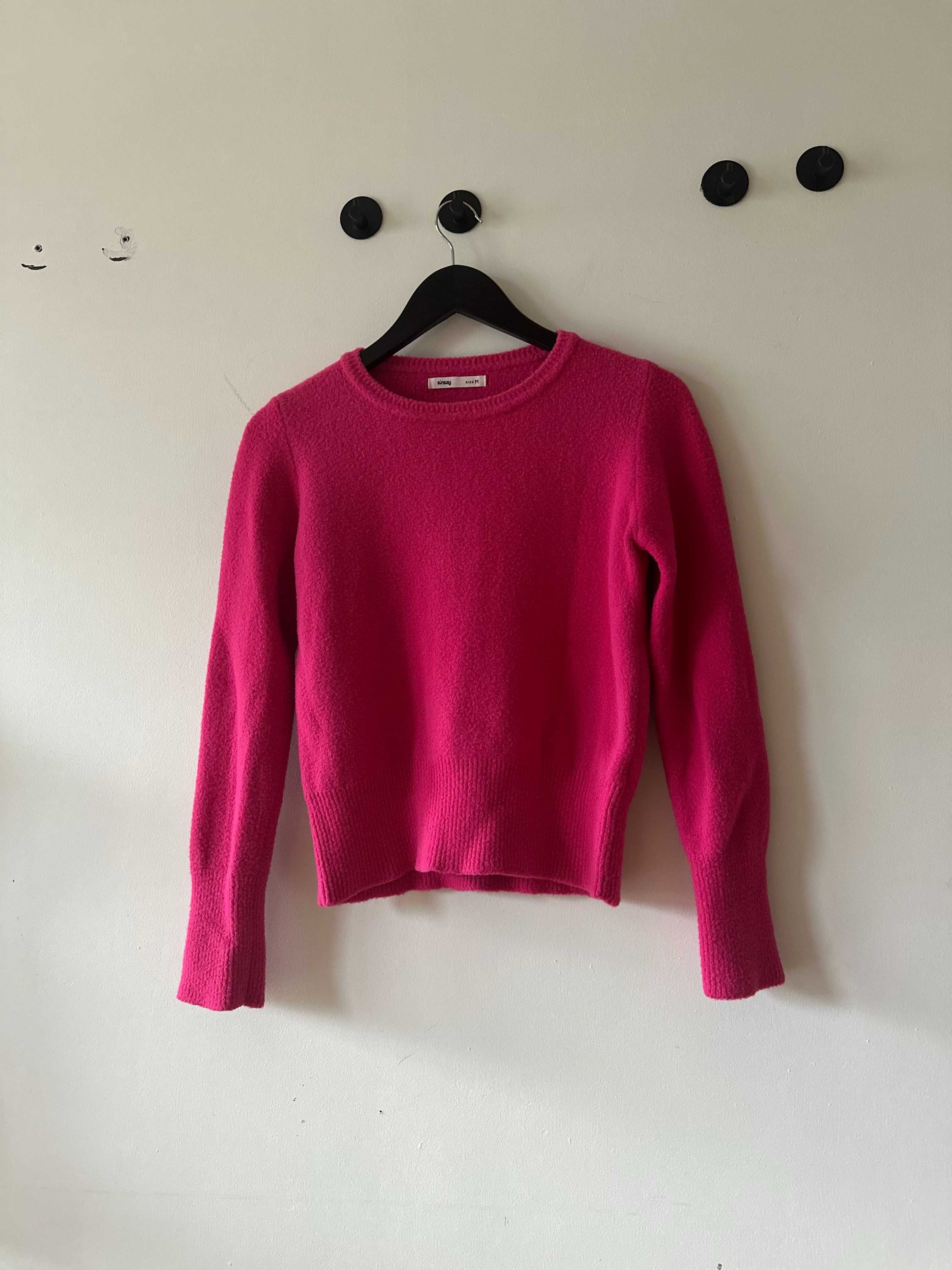 Sweterek, kolor magenta, Sinsay