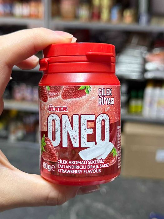 Жуйка Ulker Oneo кавун,полуниця,бабл гам 60 г