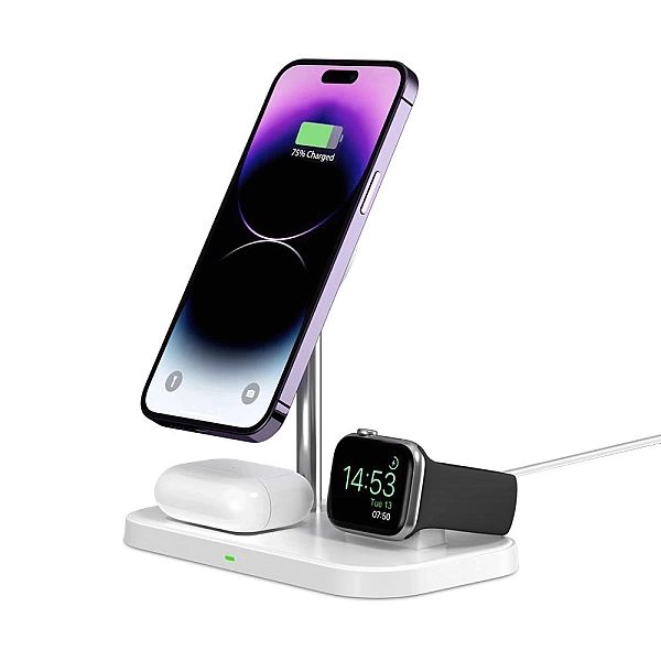 Ładowarka Tech-Protect QI15W-A22 indukcyjna MagSafe ze stojakiem 3w1 M