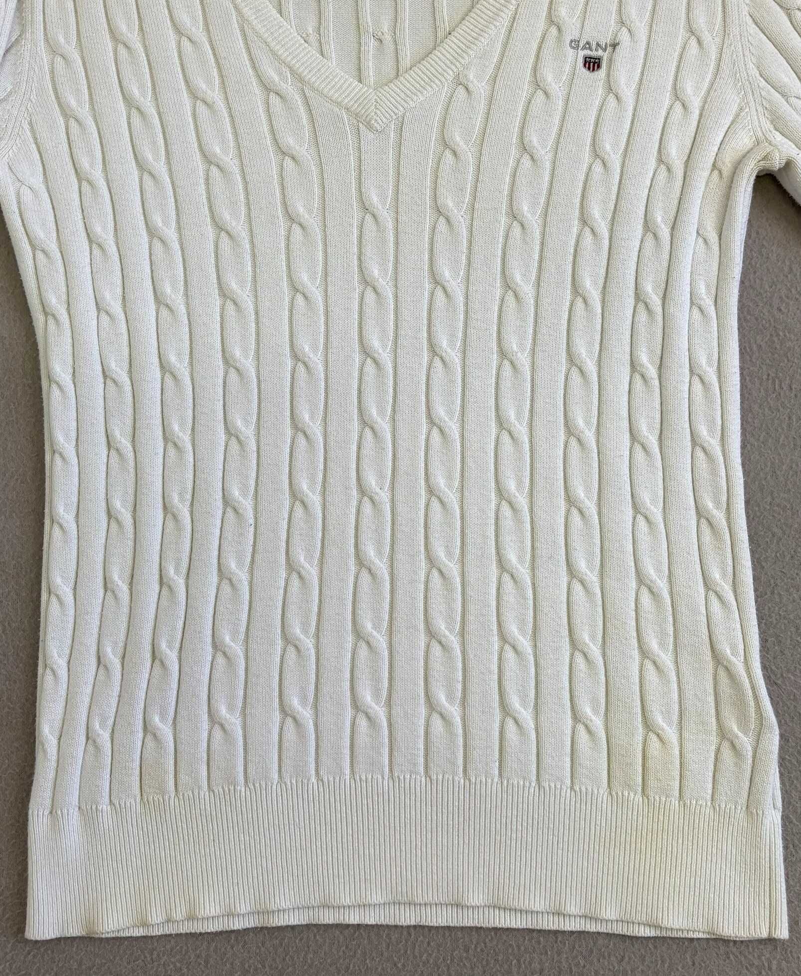 Sweter warkocz Gant roz. S