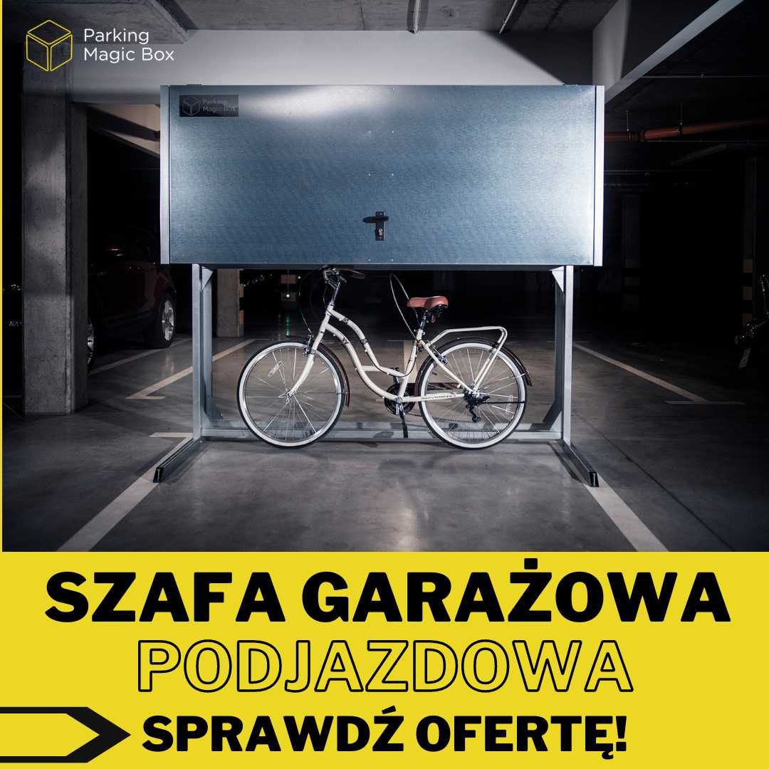 box na rower, szafa do garażu, zabudowa piwnicy, komórka na parking