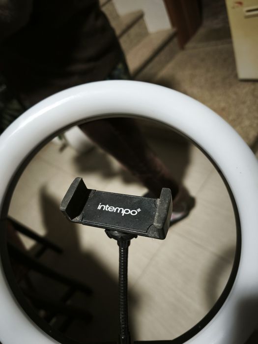 Anel de luz led com tripé