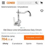 Bateria umywalkowa jednouchwytowa Daly Deco-line