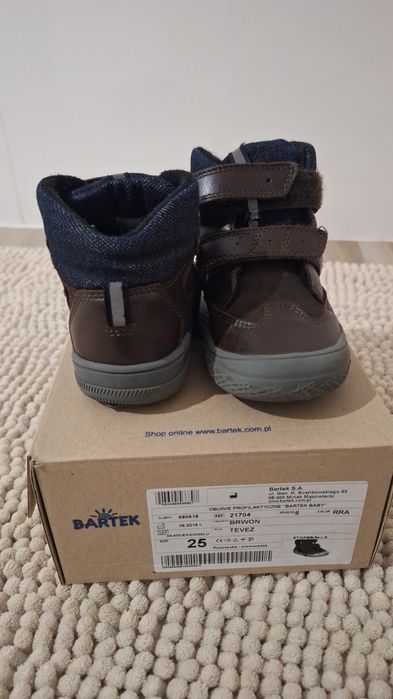 Trzewiki skórzane Bartek ocieplane r.25