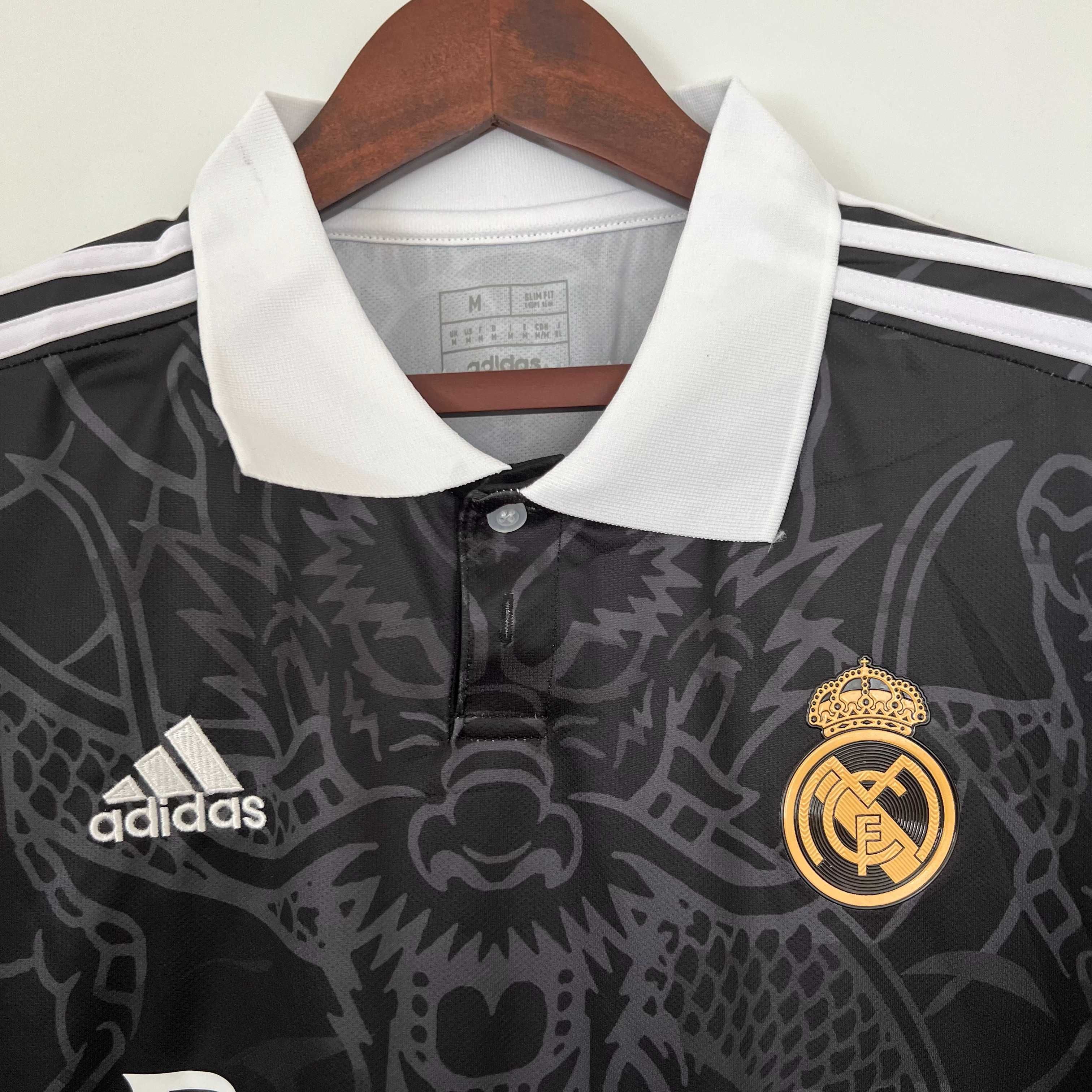 Real Madrid Black Dragon Adidas Polo