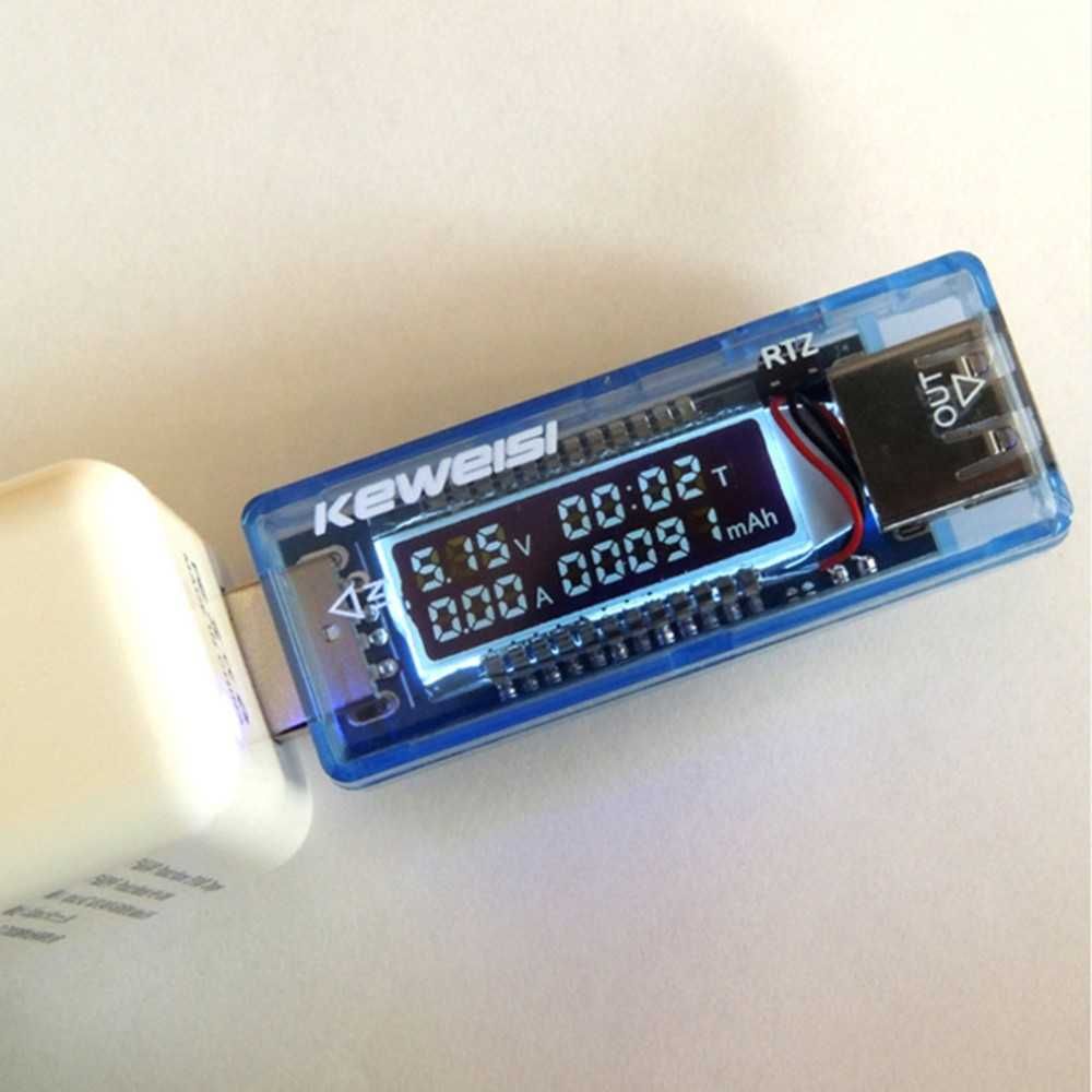KWS-V20 USB тестер емкости батарей вольтметр амперметр мультиметр 4в1