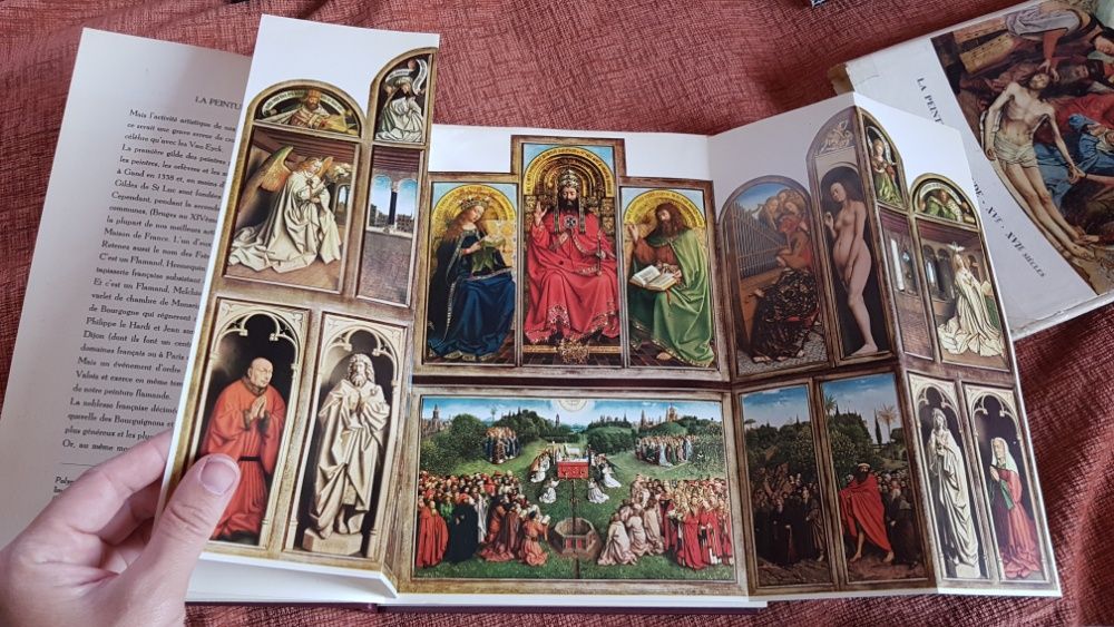 книга на французском языке о фламандской живописи 15-16 веков