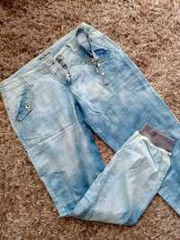 Spodnie alladynki letnie jeans cienkie r. M