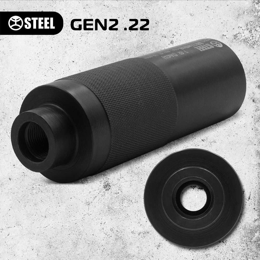 Саундмодератор STEEL GEN 2 .22Lr, 22wmr