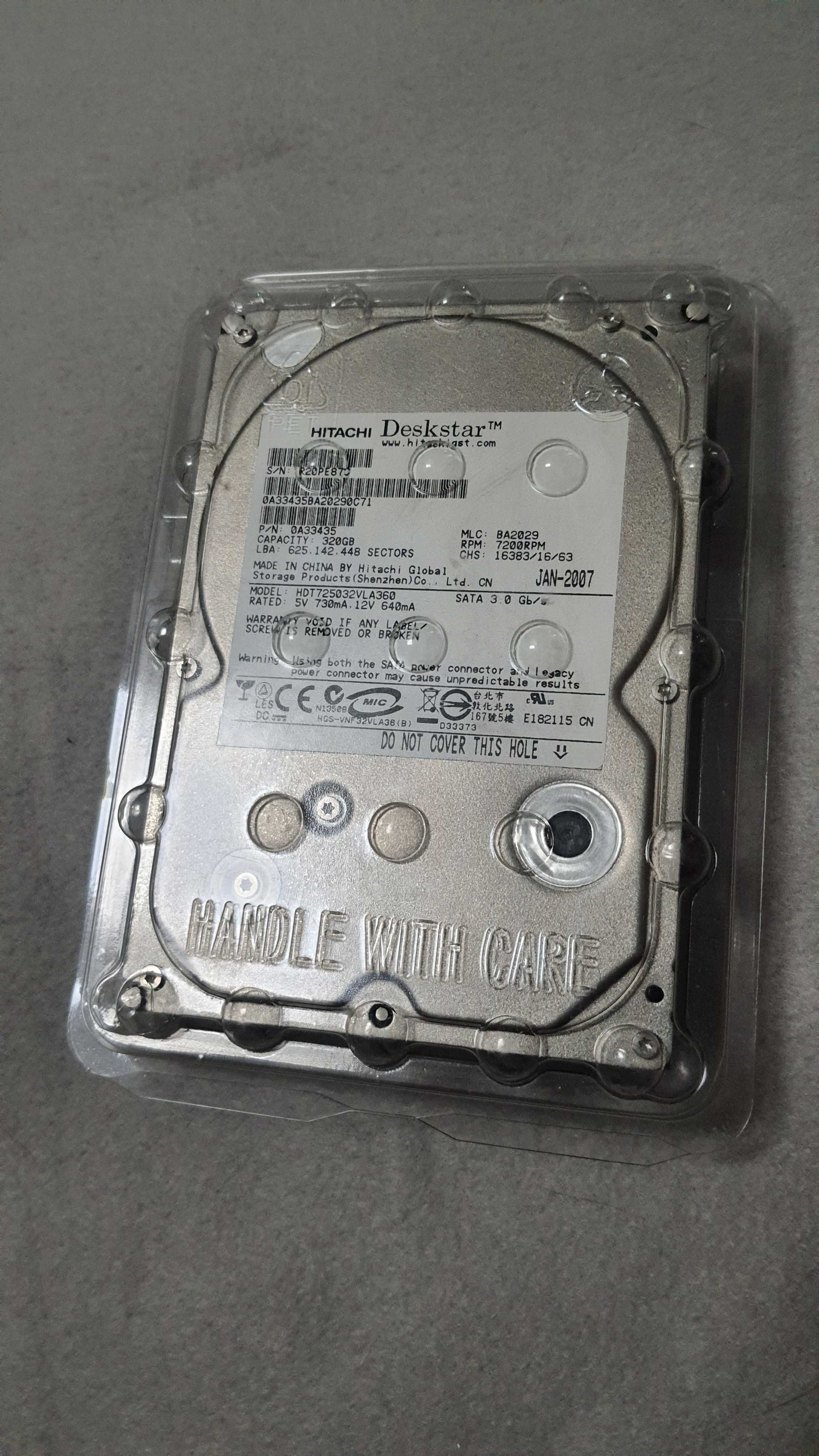 Жосткий диск  Hitachi 320Gb під відновлення. Торг