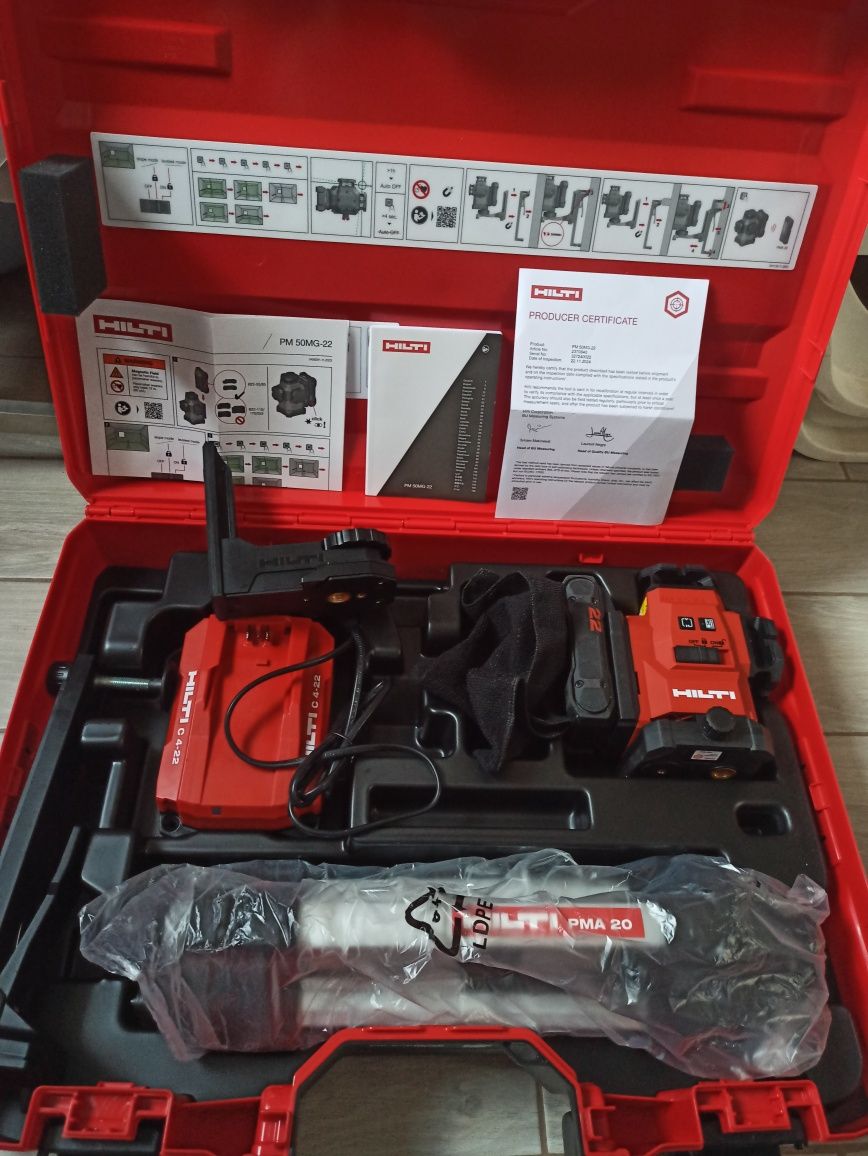 Hilti Nuron акумуляторний інструмент та аксесуари: лазерні нівеліри