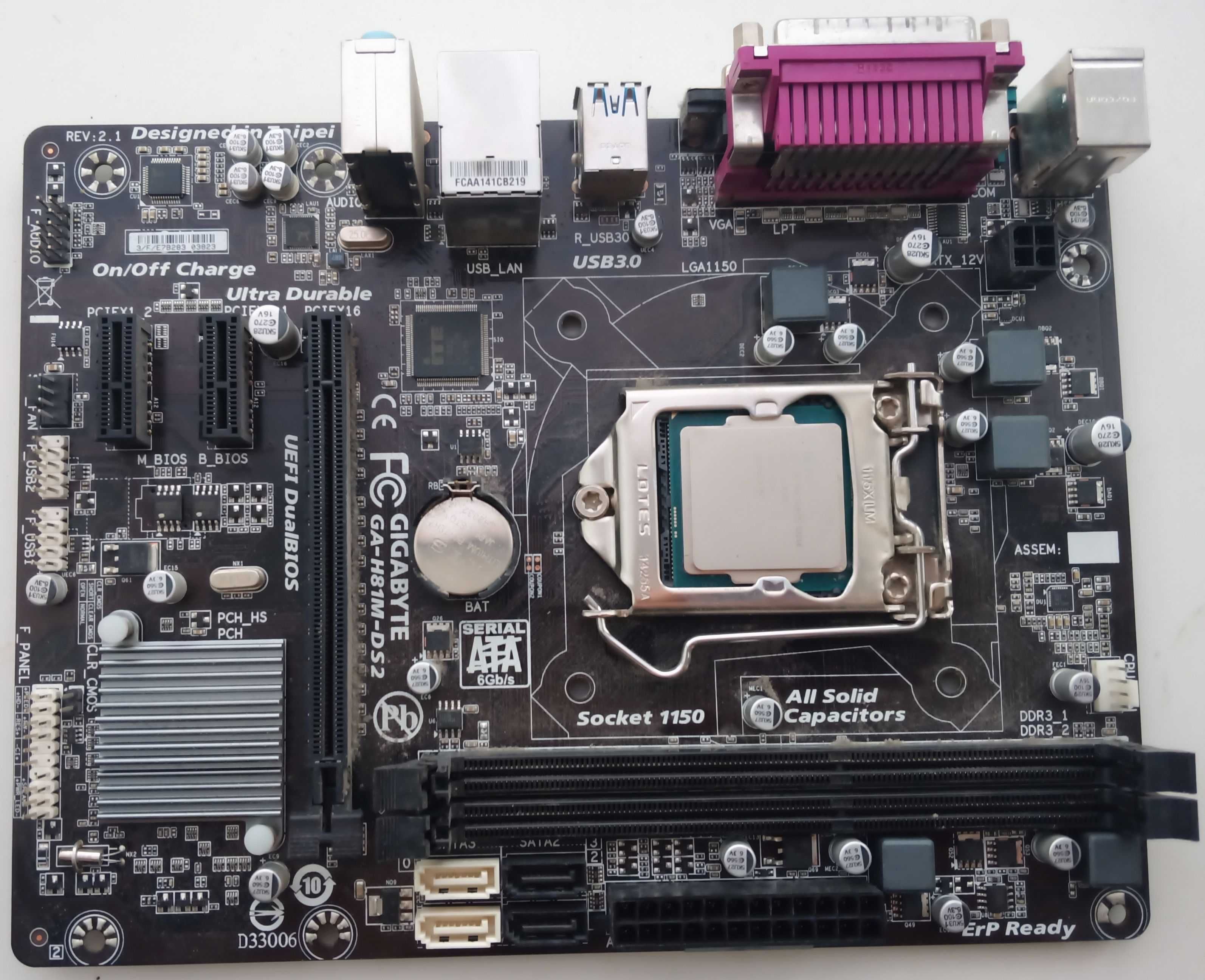 Gigabyte GA-H81M-DS2 (s1150, H81, PCI-Ex16)