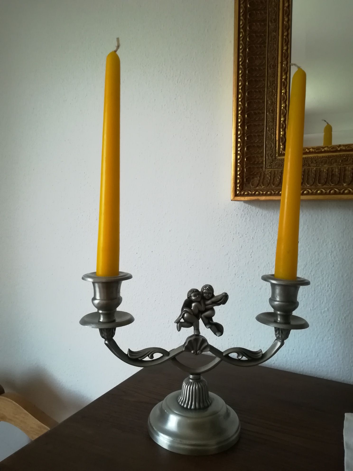 Castiçal / candelabro em Estanho