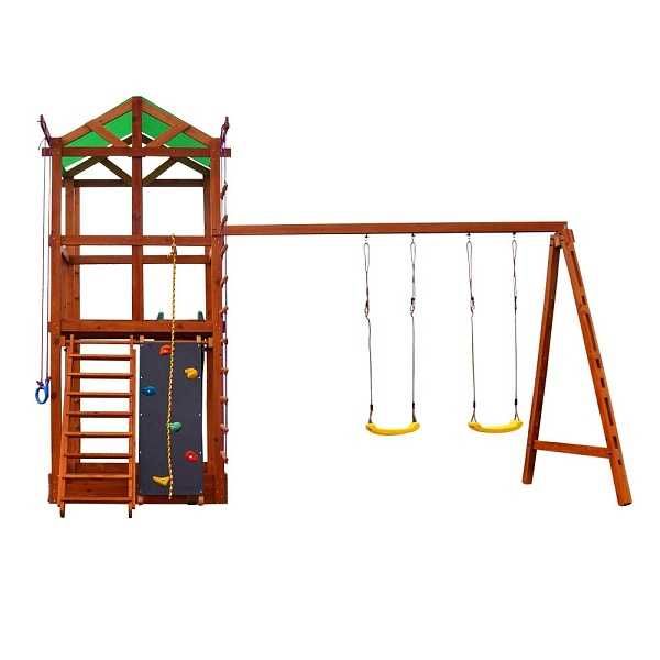 Дитячий ігровий комплекс для дачі Babyland-6 дерев’яний майданчик