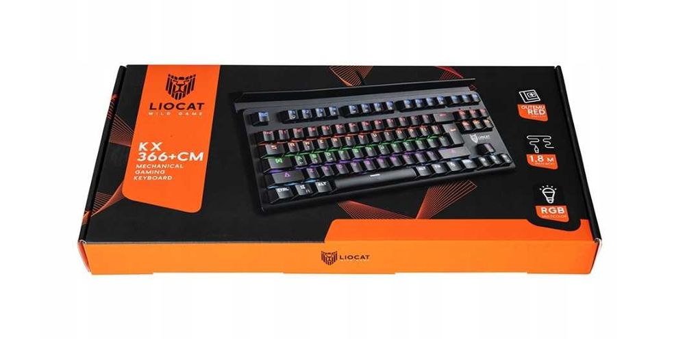 Klawiatura Gamingowa KX 366+ CM Mechaniczna Qwerty LED
