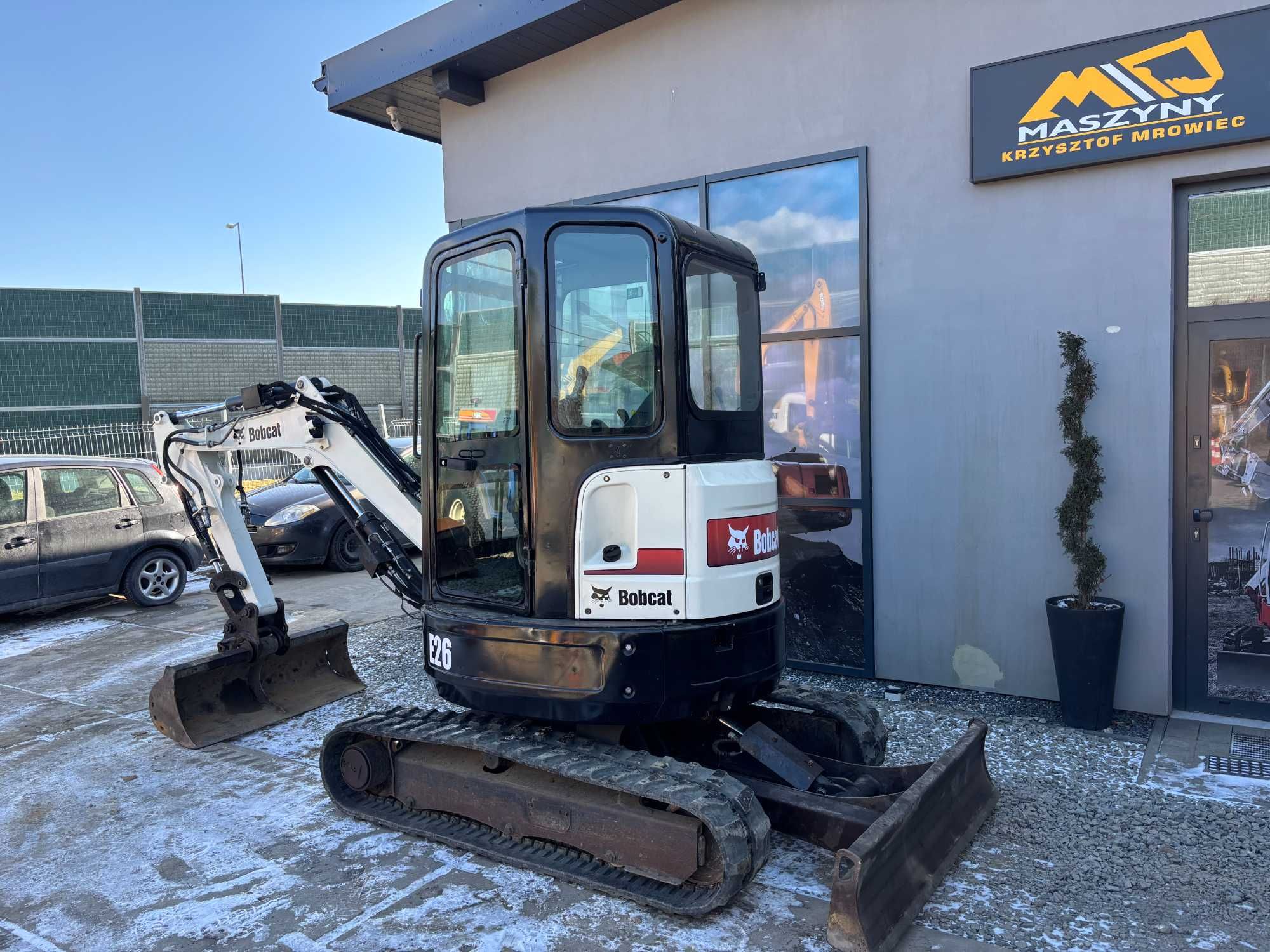 Minikoprak Bobcat E26 z 2014r szybkozłącze pełna ogrzewana kabina