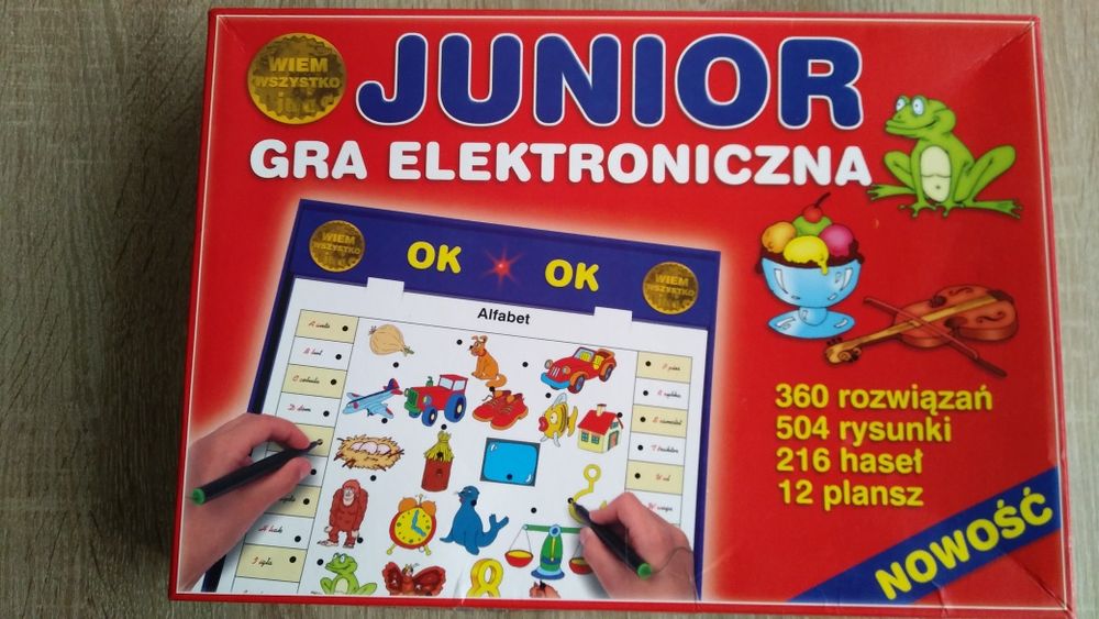 Gra edukacyjna elektroniczna junior 5-10 lat