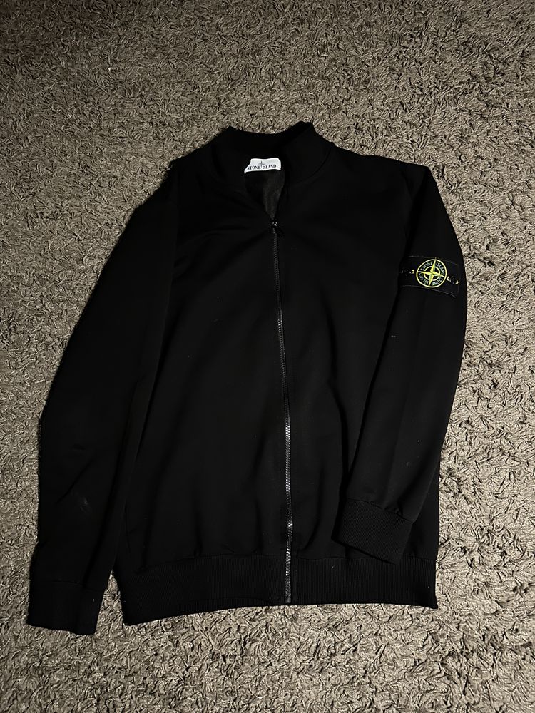 stone island zip hoodie