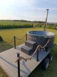Bania jacuzzi wynajem opalana drewnem