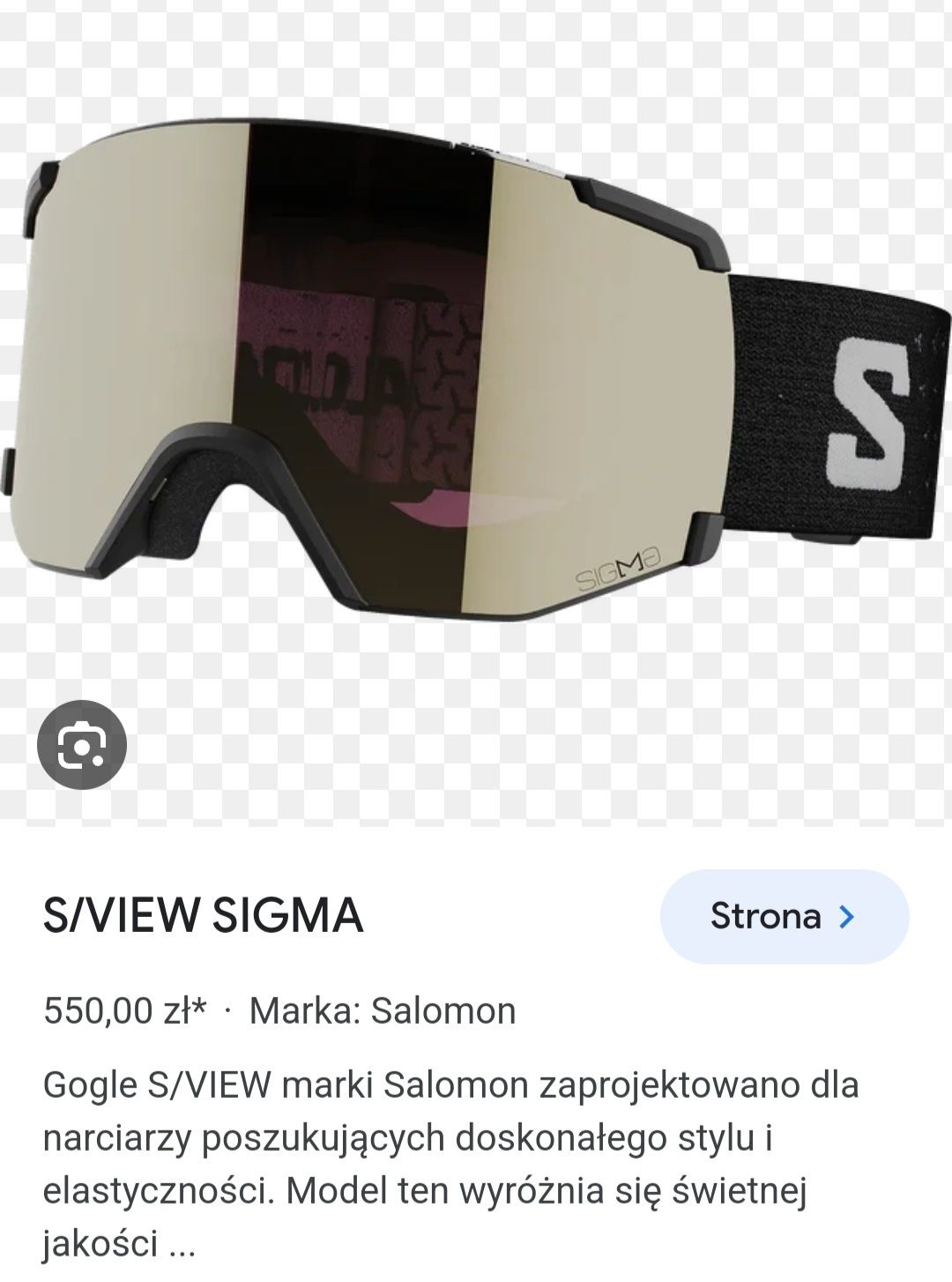 SALOMON - gogle unisex. NOWE