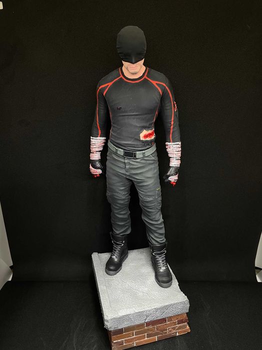 Ręcznie malowana Figurka Daredevil Charlie Cox, 35 cm, Wydruk 8k