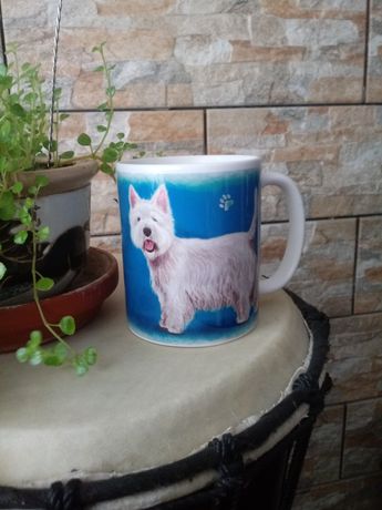 Porcelana kubek west terrier