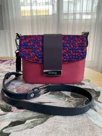 Torebka o bag pocket Sangria + klapka + organizer + pasek