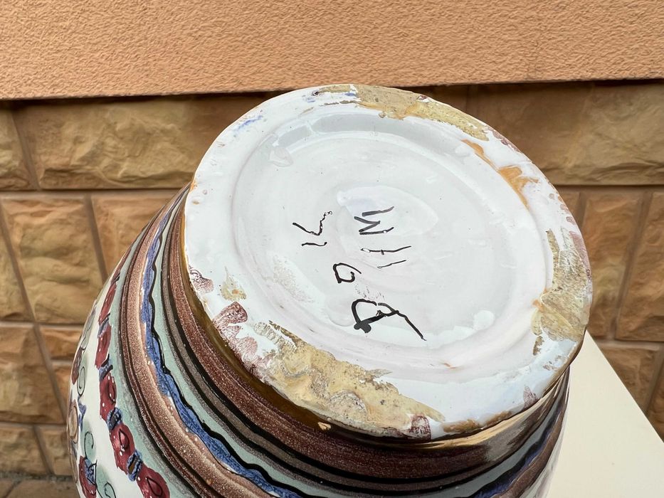 Ceramiczny Dzban Na Wodę Ręcznie Wyk. Portugalia
