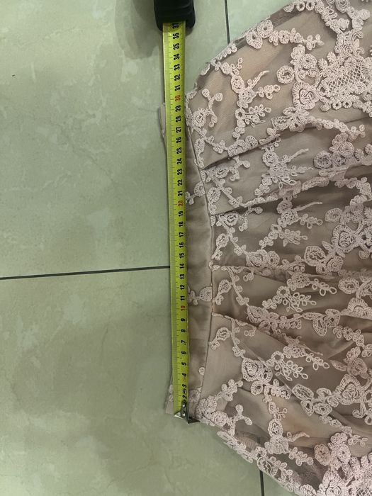 Mohito Spódnica z koronki brudny róż spódniczka koronkowa