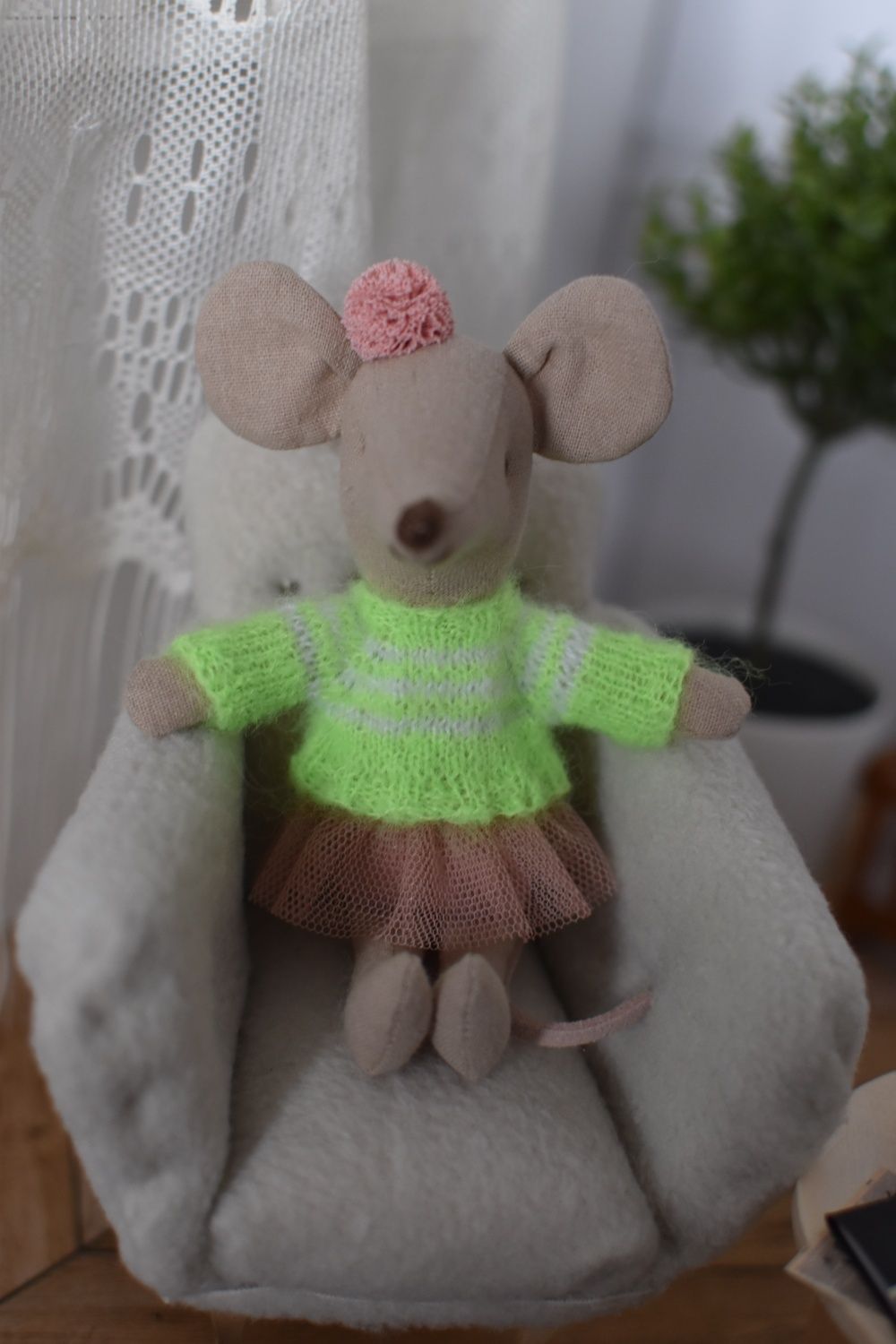 Maileg Sweterek dla myszki Maileg nowy Handmade
