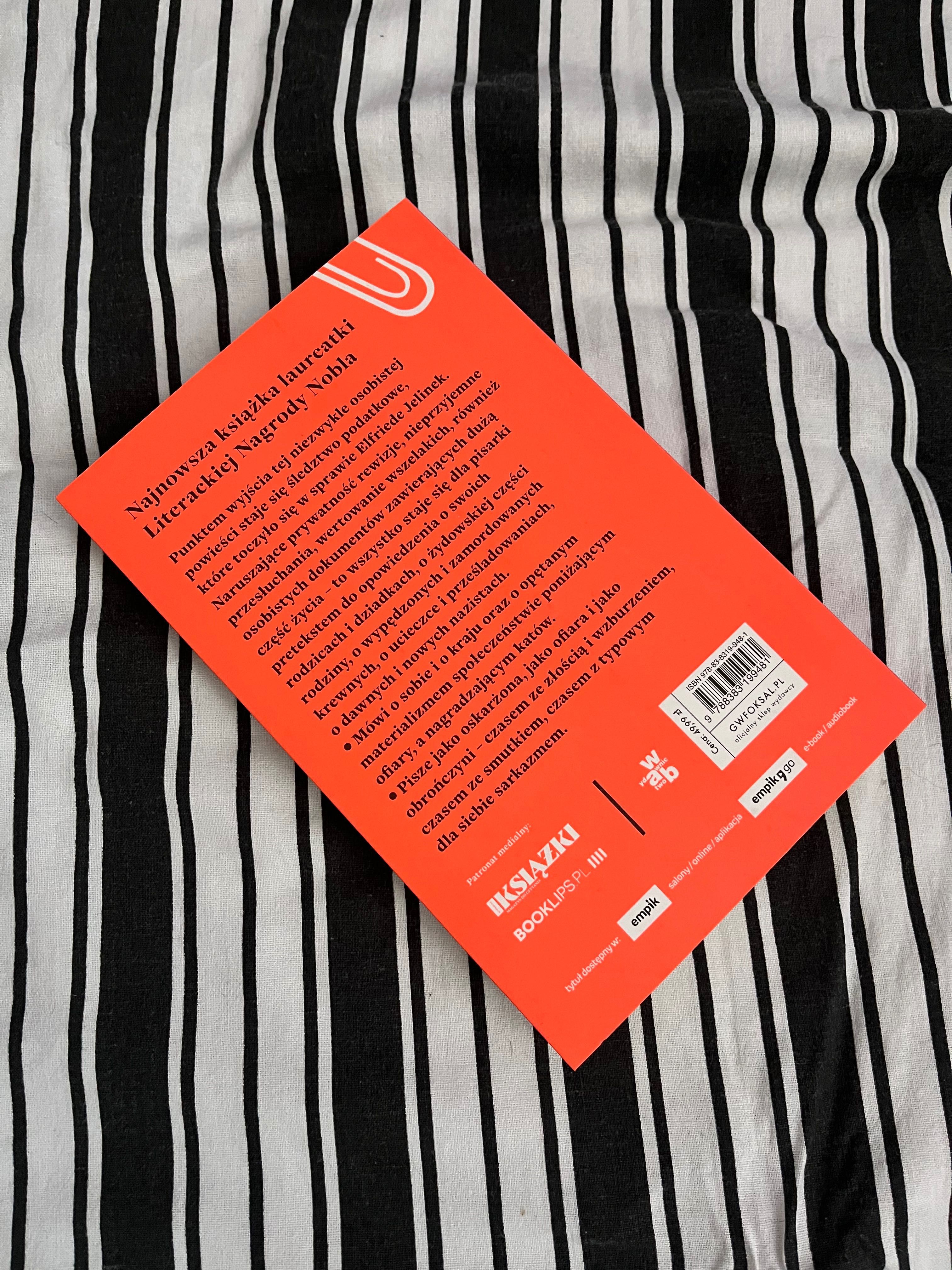 Dane odosobowe - Elfriede Jelinek (literatura piękna)