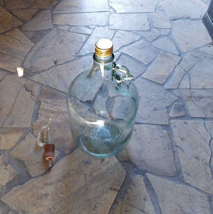 Gąsior, bańka na wino szklana. 3 litry