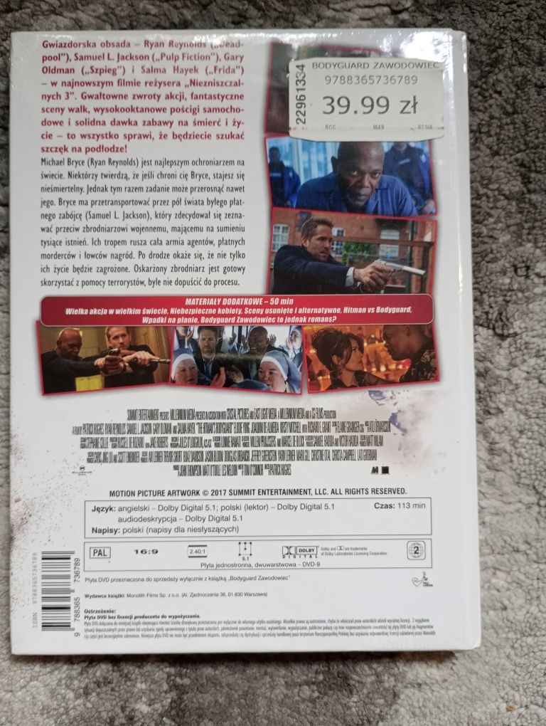 Bodyguard zawodowiec w folii Dvd