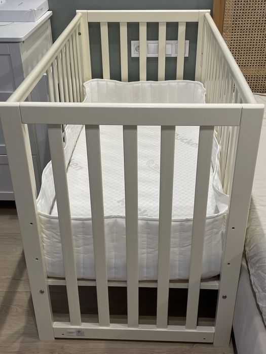 Łóżeczko Veres LD13 + materac Rucken Natura 120×60 (stan idealny)
