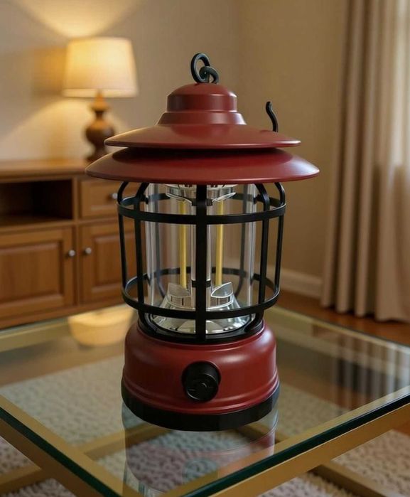 Ліхтар кемпінговий акумуляторний 300 лм червоний туристичний