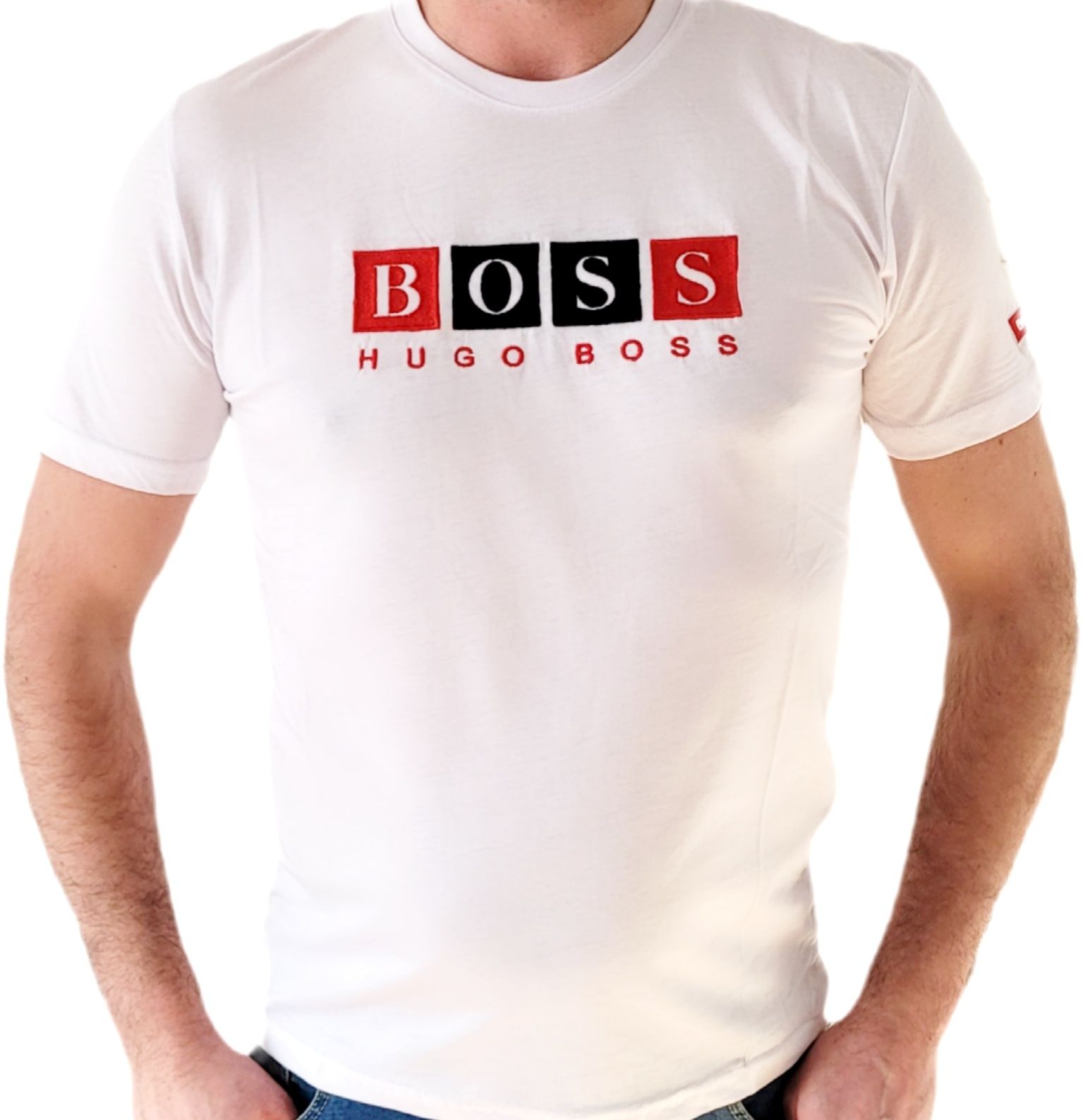 Koszulka T-Shirt męski Hugo Boss biała  M=3XL Wyprzedaż