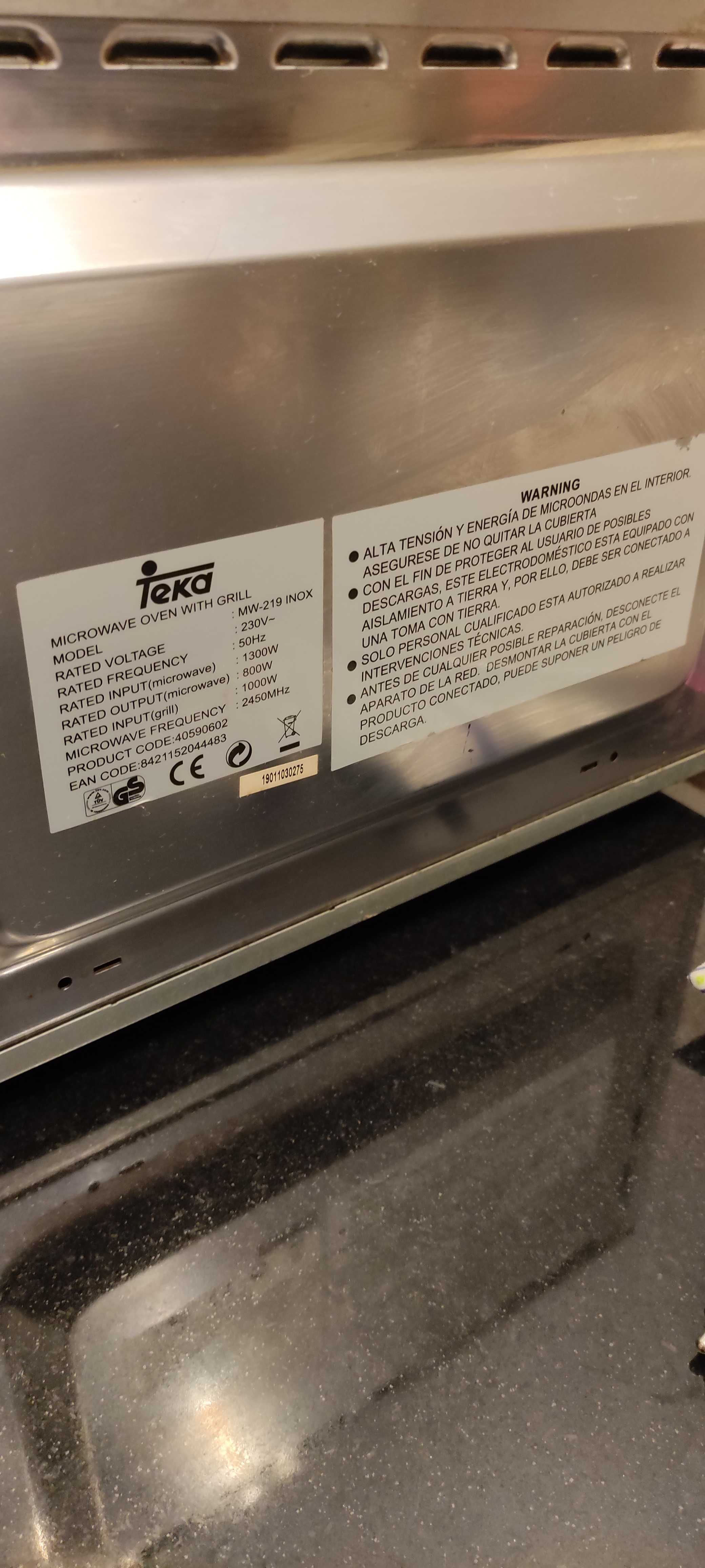 Microondas TEKA MW-219 INOX
