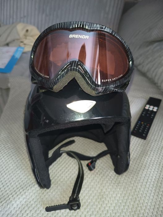 Kask narciaski UVEX+ gogle XL 61-62cm