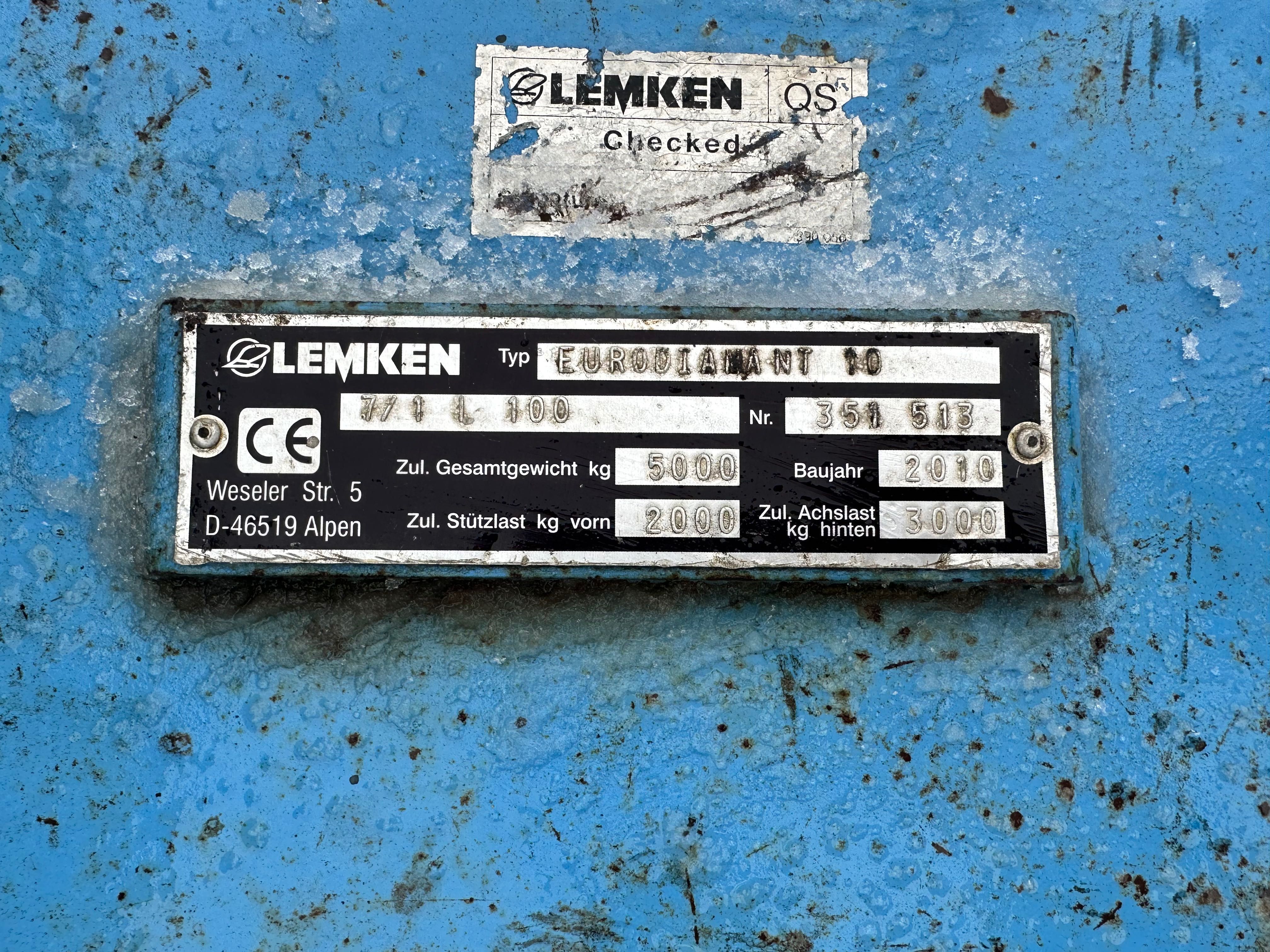 Плуг Lemken EuroDiamant 10 6+1