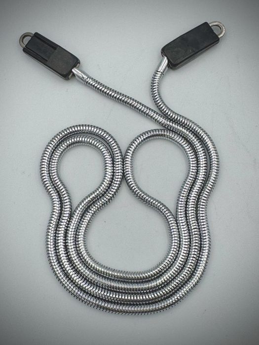 Pasek metal do aparatu Vintage Chrom 85 cm RARE